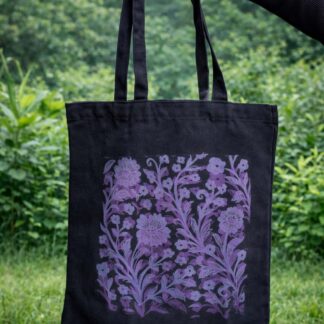 Bolsa negra flores